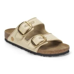 Birkenstock Arizona Big Buckle Textile Raffia Naturale