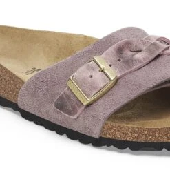Birkenstock Oita Braided Suede Leather Faded Purple -Birkenstock Shop 1029104 detail 1
