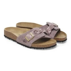Birkenstock Oita Braided Suede Leather Faded Purple -Birkenstock Shop 1029104 pair