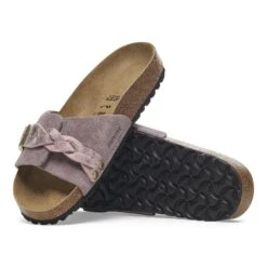Birkenstock Oita Braided Suede Leather Faded Purple -Birkenstock Shop 1029104 sole