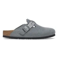Birkenstock Boston Braided Suede Leather Basalt Gray -Birkenstock Shop 1029114 side