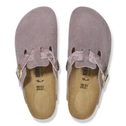 Birkenstock Boston Braided Suede Leather Faded Purple -Birkenstock Shop 1029115 top