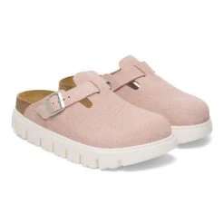 Boston Chunky Suede Leather Light Rose 12 Boston Chunky Suede Leather Light Rose -Birkenstock Shop 1029125 pair