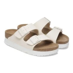 Arizona Flex Platform Birko-Flor Eggshell -Birkenstock Shop 1029127 pair