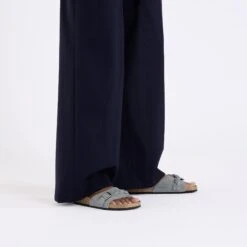 Birkenstock Oita Braided Suede Leather Basalt Gray -Birkenstock Shop 1029130 f look f