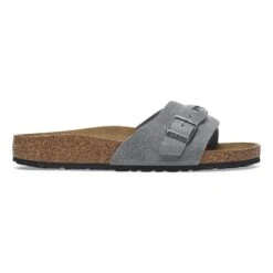Birkenstock Oita Braided Suede Leather Basalt Gray -Birkenstock Shop 1029130 side