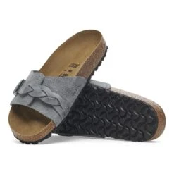 Birkenstock Oita Braided Suede Leather Basalt Gray -Birkenstock Shop 1029130 sole