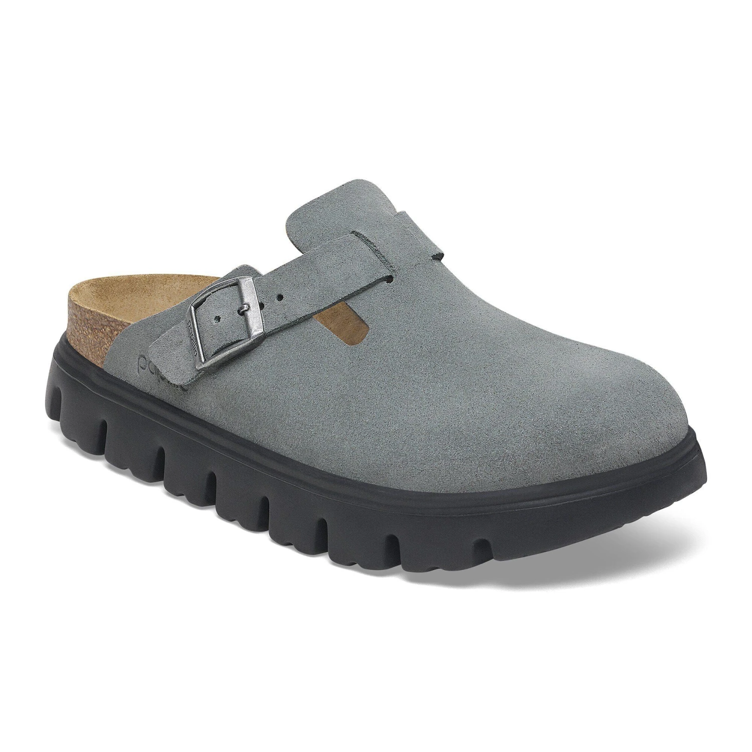 Boston Chunky Suede Leather Basalt Gray/ Black 1 Boston Chunky Suede Leather Basalt Gray/ Black
