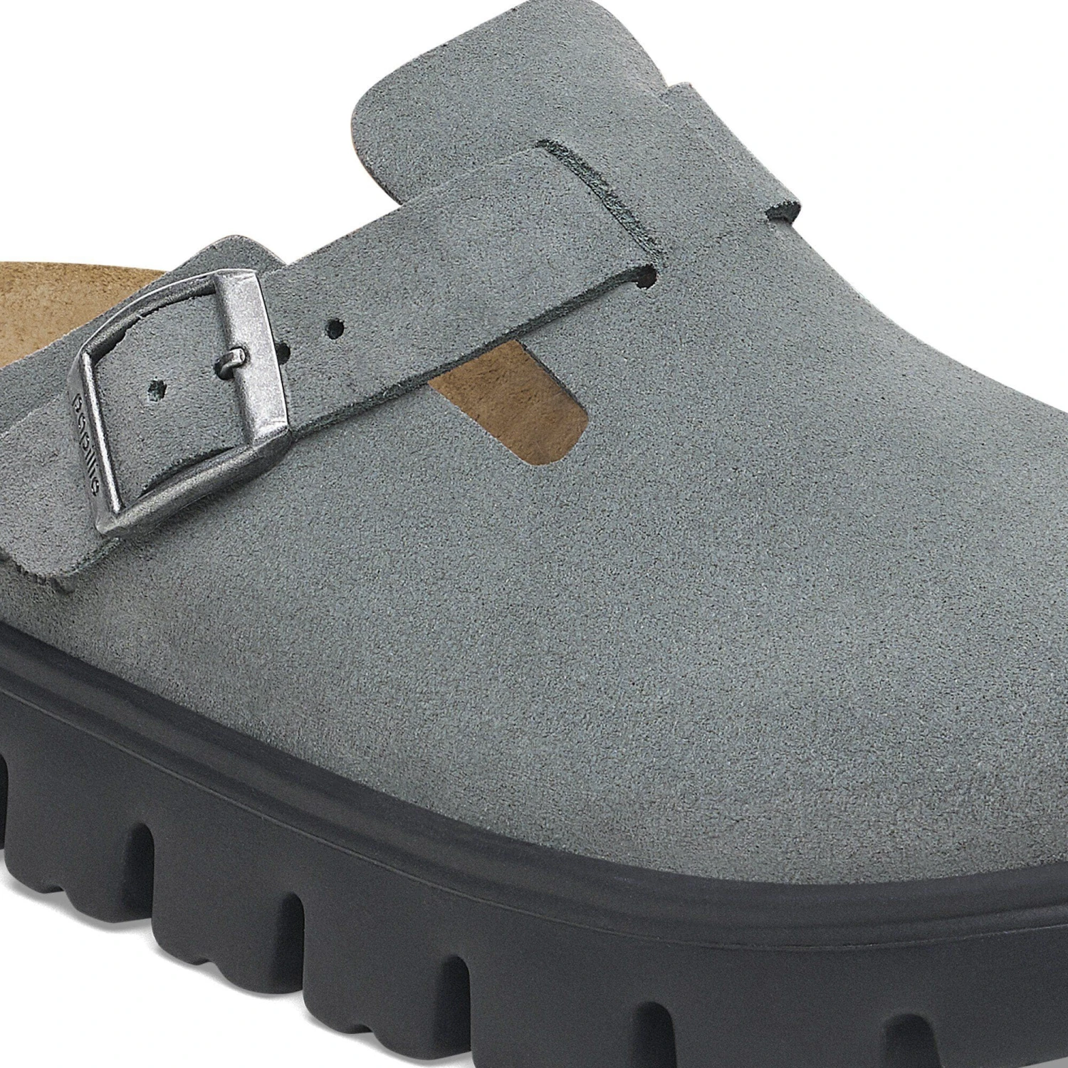 Boston Chunky Suede Leather Basalt Gray/ Black 4 Boston Chunky Suede Leather Basalt Gray/ Black - Image 4