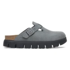Boston Chunky Suede Leather Basalt Gray/ Black 10 Boston Chunky Suede Leather Basalt Gray/ Black -Birkenstock Shop 1029142 side