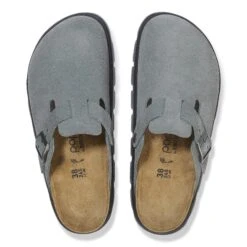Boston Chunky Suede Leather Basalt Gray/ Black 9 Boston Chunky Suede Leather Basalt Gray/ Black -Birkenstock Shop 1029142 top