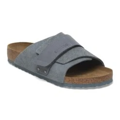 Birkenstock Kyoto Nubuck-Suede Leather Basalt Gray