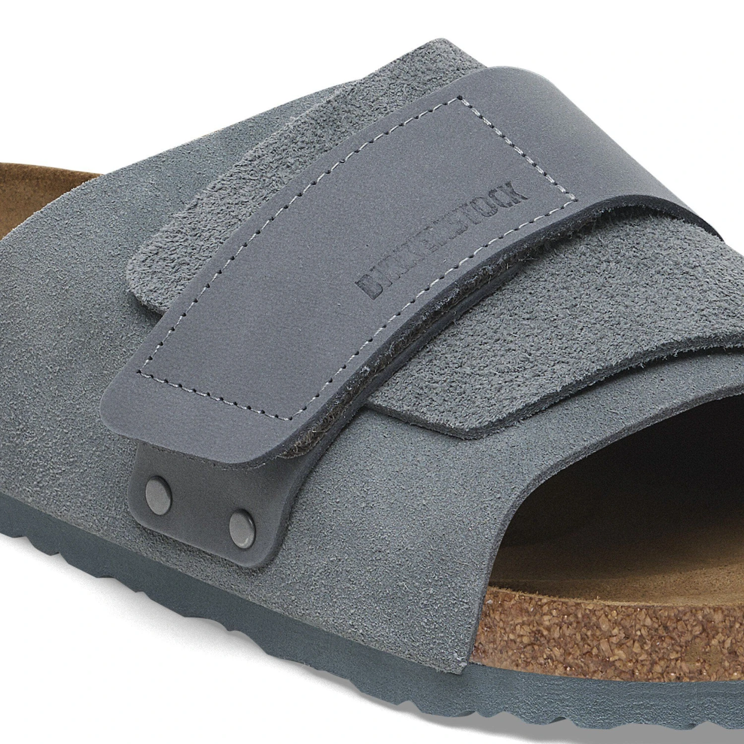 Birkenstock Kyoto Nubuck-Suede Leather Basalt Gray 6 Birkenstock Kyoto Nubuck-Suede Leather Basalt Gray - Image 6