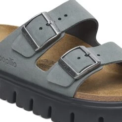 Arizona Chunky Suede Leather Basalt Gray/ Black 13 Arizona Chunky Suede Leather Basalt Gray/ Black -Birkenstock Shop 1029150 detail 1