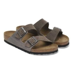 Birkenstock Arizona Mixed Leather Concrete Gray 9 Birkenstock Arizona Mixed Leather Concrete Gray -Birkenstock Shop 1029159 pair