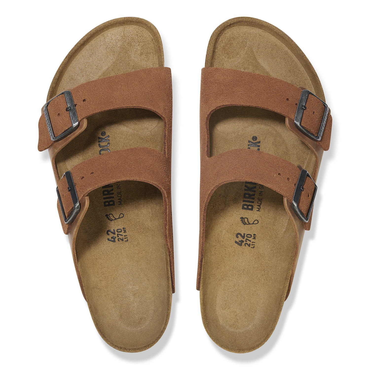Birkenstock Arizona Mixed Leather Cognac 2 Birkenstock Arizona Mixed Leather Cognac - Image 2