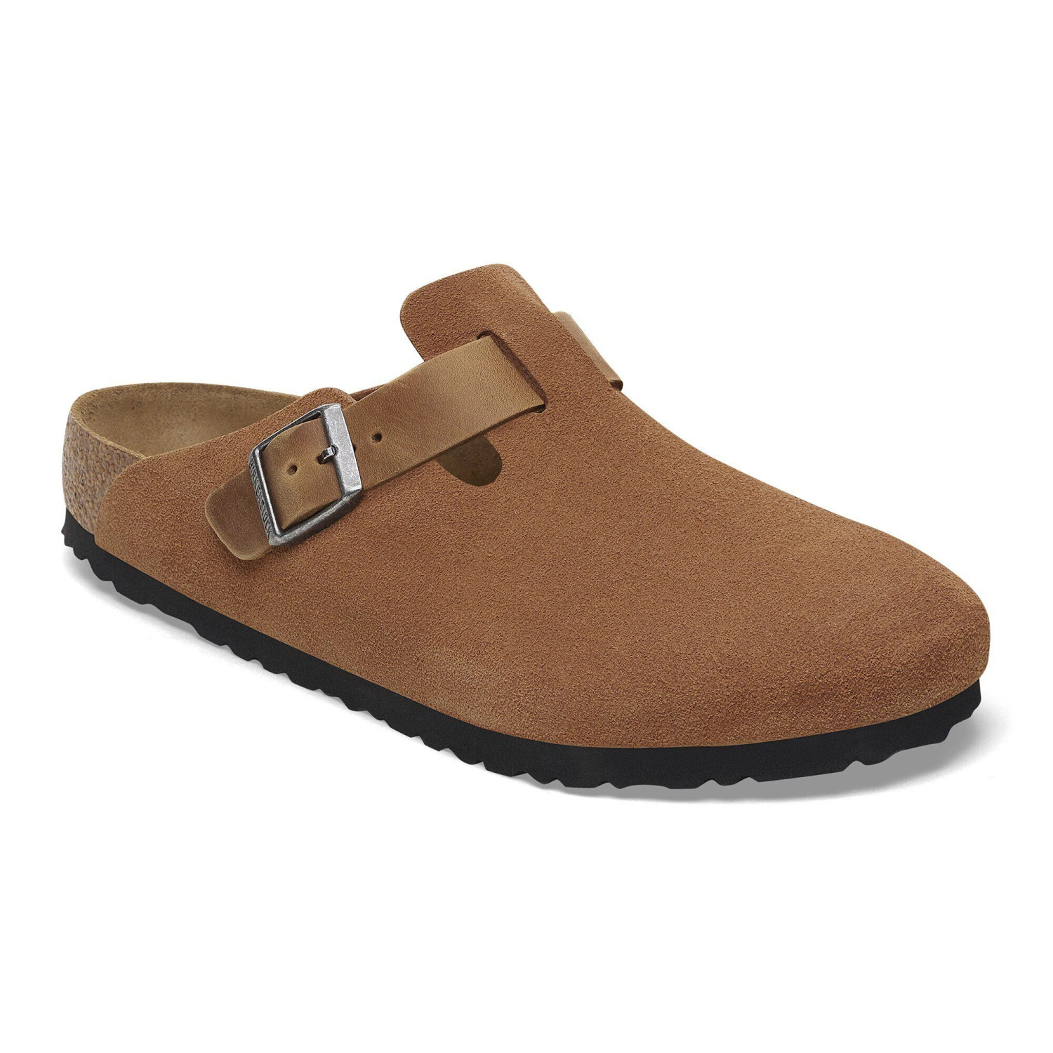 Birkenstock Boston Mixed Leather Cognac 1 Birkenstock Boston Mixed Leather Cognac