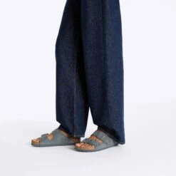 Birkenstock Arizona Suede Leather Basalt Gray -Birkenstock Shop 1029192 f look f