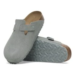 Birkenstock Boston Suede Leather Pure Sage -Birkenstock Shop 1029212 sole