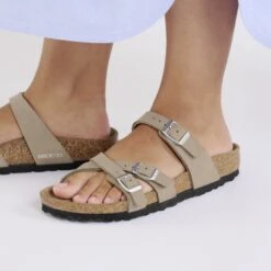 Birkenstock Franca Synthetics Gray Taupe 13 Birkenstock Franca Synthetics Gray Taupe -Birkenstock Shop 1029238 f closeup f