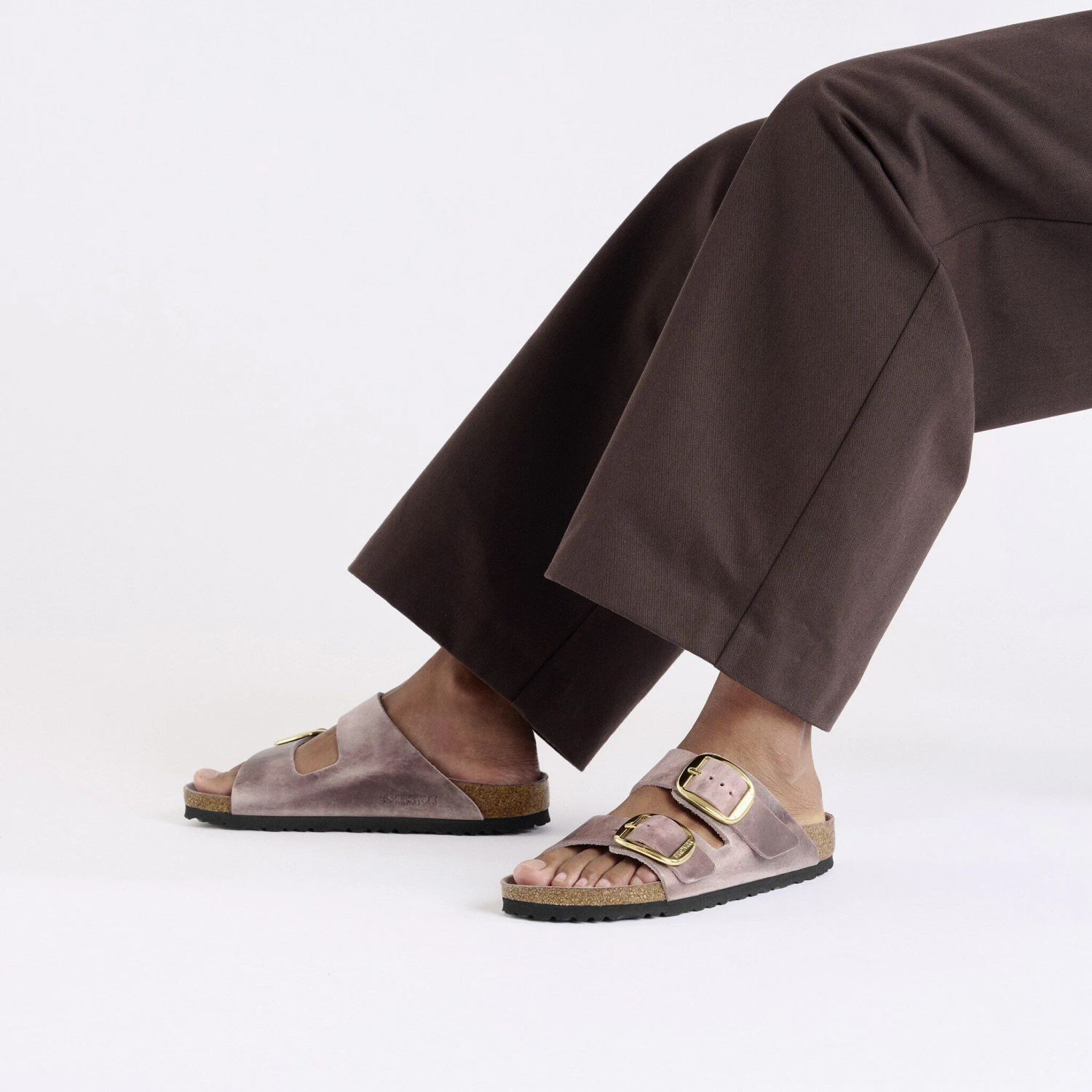 Birkenstock Arizona Big Buckle Oiled Leather Lavender 5 Birkenstock Arizona Big Buckle Oiled Leather Lavender - Image 5