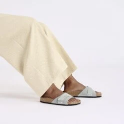 Birkenstock Oita Suede Leather Pure Sage -Birkenstock Shop 1029272 f look f