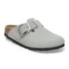 Birkenstock Boston Big Buckle Nubuck Leather Pure Sage