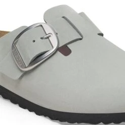 Birkenstock Boston Big Buckle Nubuck Leather Pure Sage -Birkenstock Shop 1029279 detail 1
