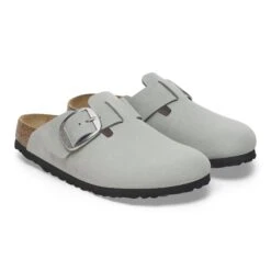 Birkenstock Boston Big Buckle Nubuck Leather Pure Sage -Birkenstock Shop 1029279 pair