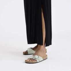 Birkenstock Madrid Big Buckle Nubuck Leather Pure Sage -Birkenstock Shop 1029292 f look f