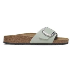Birkenstock Madrid Big Buckle Nubuck Leather Pure Sage -Birkenstock Shop 1029292 side