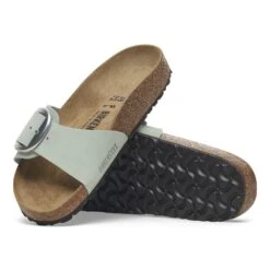 Birkenstock Madrid Big Buckle Nubuck Leather Pure Sage -Birkenstock Shop 1029292 sole