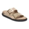 Birkenstock Arizona Droplet Buckle Natural Leather Patent High Shine New Beige -Birkenstock Shop 1029345