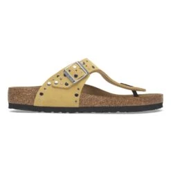Birkenstock Gizeh Rivets Suede Leather Ochre -Birkenstock Shop 1029350 side