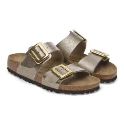 Birkenstock Sydney Luxe Buckle Birko-Flor Graceful Taupe -Birkenstock Shop 1029356 pair