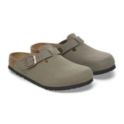 Birkenstock Boston Kids Birkibuc Stone -Birkenstock Shop 1029357 pair