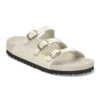 Birkenstock Florida Exquisite Natural Leather Patent High Shine Ecru -Birkenstock Shop 1029365