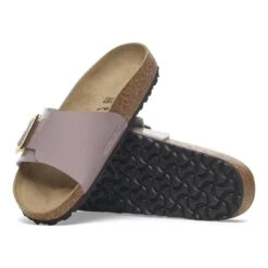 Birkenstock Catalina Luxe Buckle Birko-Flor Patent Patent Faded Purple -Birkenstock Shop 1029369 sole