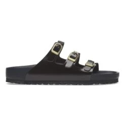 Birkenstock Florida Exquisite Natural Leather Patent High Shine Black -Birkenstock Shop 1029371 side