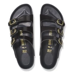 Birkenstock Florida Exquisite Natural Leather Patent High Shine Black -Birkenstock Shop 1029371 top