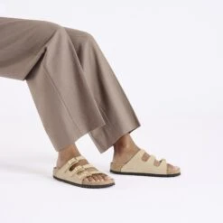 Birkenstock Florida Nubuck Leather Sandcastle -Birkenstock Shop 1029376 f look f