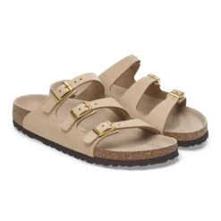 Birkenstock Florida Nubuck Leather Sandcastle -Birkenstock Shop 1029376 pair