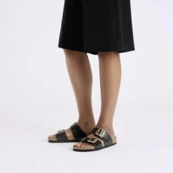 Birkenstock Sydney Luxe Buckle Birko-Flor Graceful Licorice -Birkenstock Shop 1029379 f look f