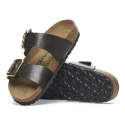 Birkenstock Sydney Luxe Buckle Birko-Flor Graceful Licorice -Birkenstock Shop 1029379 sole