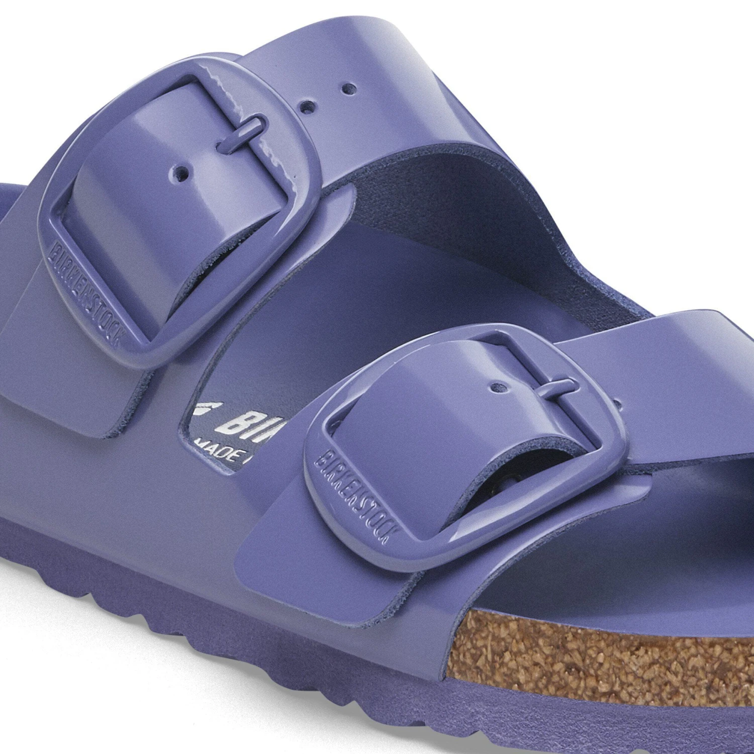 Birkenstock Arizona Big Buckle Natural Leather Patent High-Shine Purple Dusk Tonal 5 Birkenstock Arizona Big Buckle Natural Leather Patent High-Shine Purple Dusk Tonal - Image 5