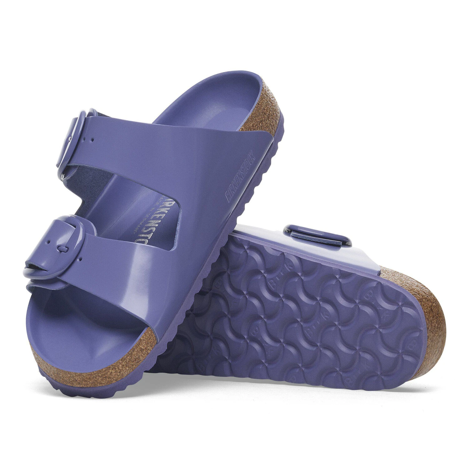Birkenstock Arizona Big Buckle Natural Leather Patent High-Shine Purple Dusk Tonal 7 Birkenstock Arizona Big Buckle Natural Leather Patent High-Shine Purple Dusk Tonal - Image 7