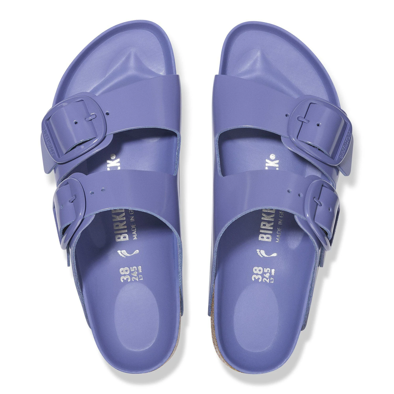 Birkenstock Arizona Big Buckle Natural Leather Patent High-Shine Purple Dusk Tonal 2 Birkenstock Arizona Big Buckle Natural Leather Patent High-Shine Purple Dusk Tonal - Image 2