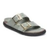 Birkenstock Arizona Droplet Buckle Natural Leather Patent High Shine Pure Sage