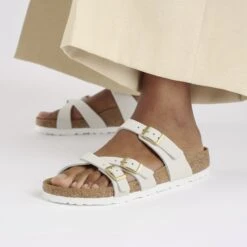 Birkenstock Franca Nubuck Leather Antique White 13 Birkenstock Franca Nubuck Leather Antique White -Birkenstock Shop 1029406 f closeup f