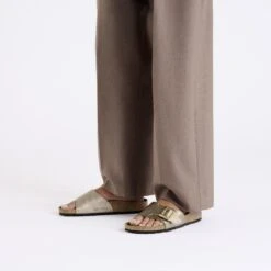 Birkenstock Catalina Luxe Buckle Birko-Flor Graceful Taupe -Birkenstock Shop 1029414 f look f